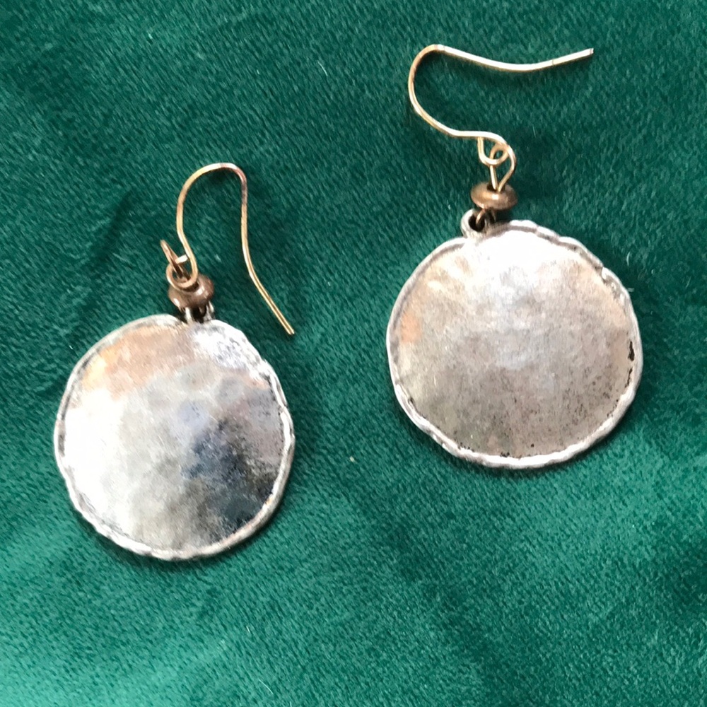 Elegant Silver and Gold Dangle Earrings